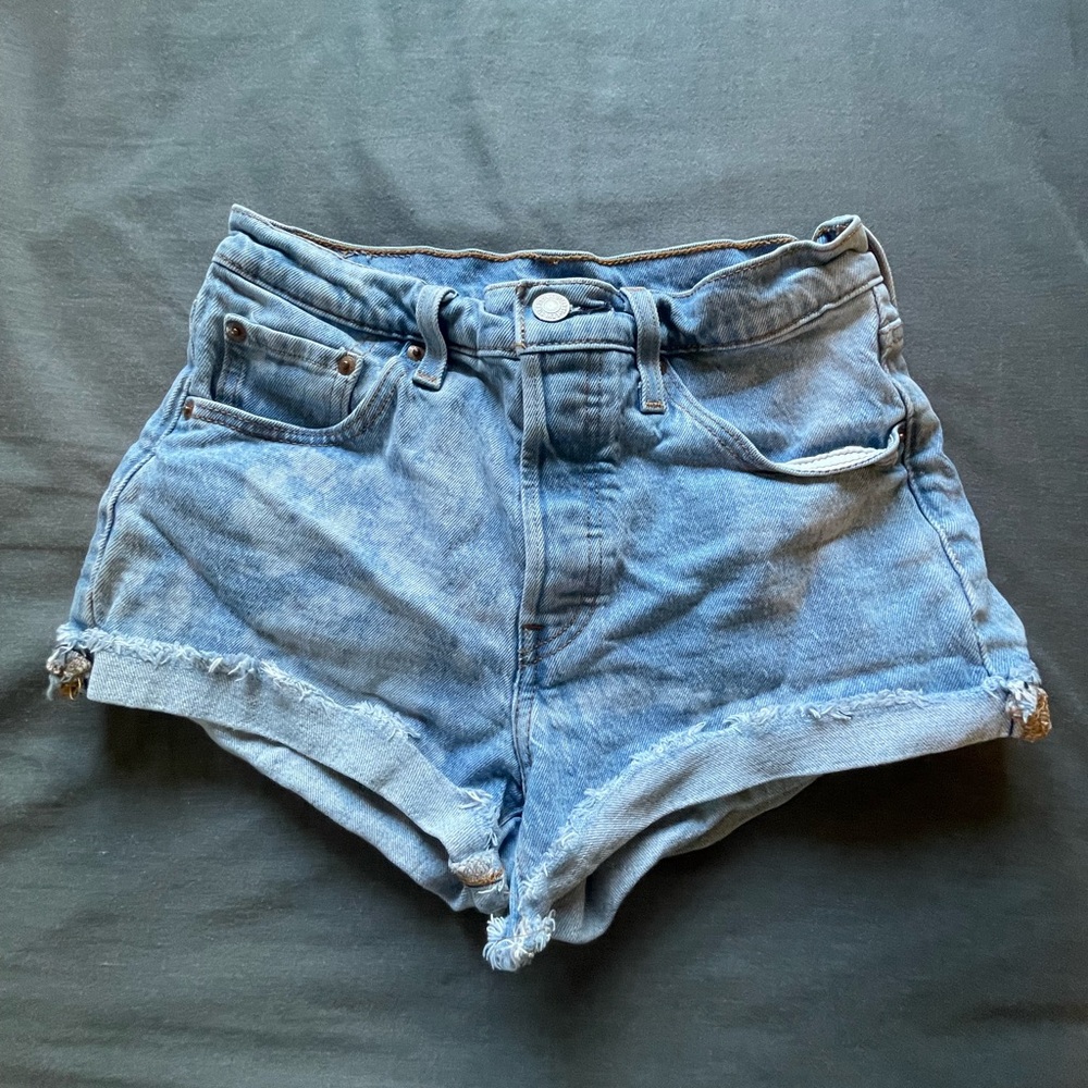 Levi 501’s, light wash